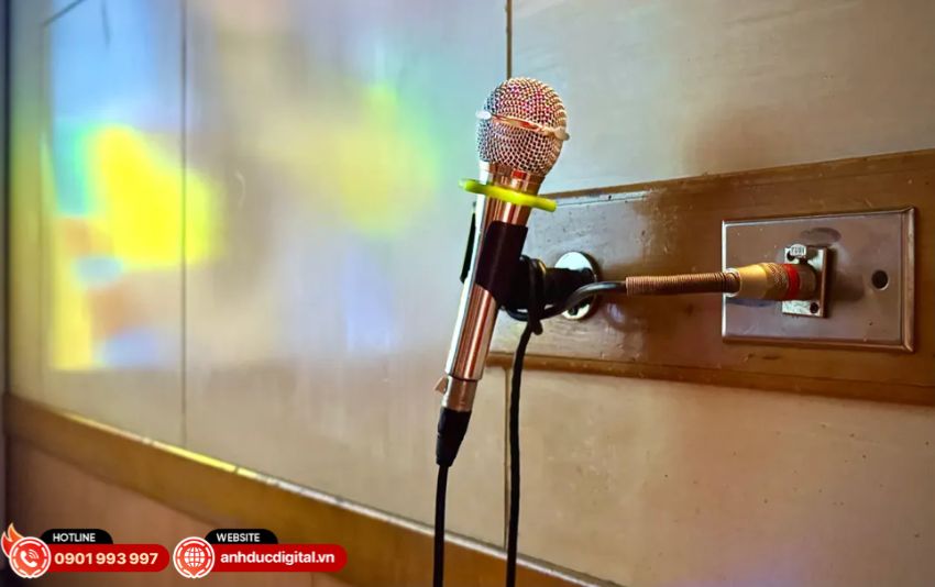 Micro karaoke có dây cho chất âm ổn định và trung thực trong không gian gia đình