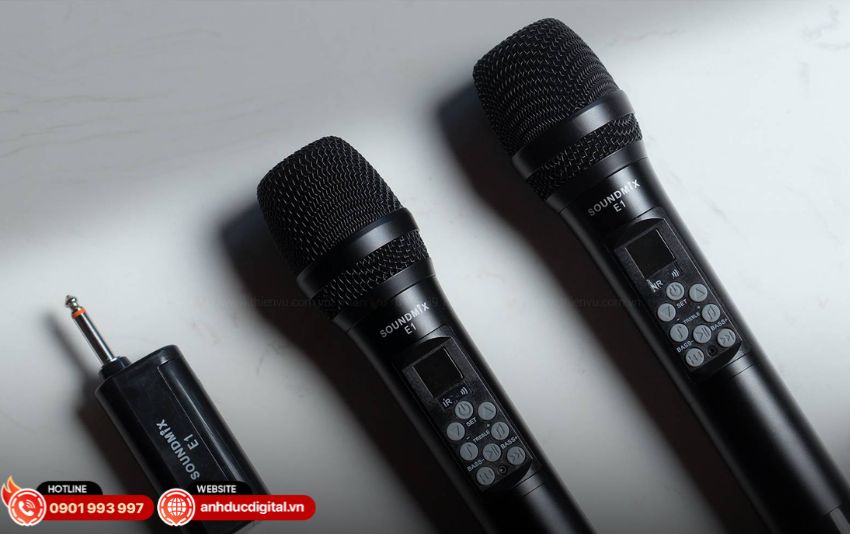 Micro karaoke không dây thiết kế gọn gàng và tiện lợi
