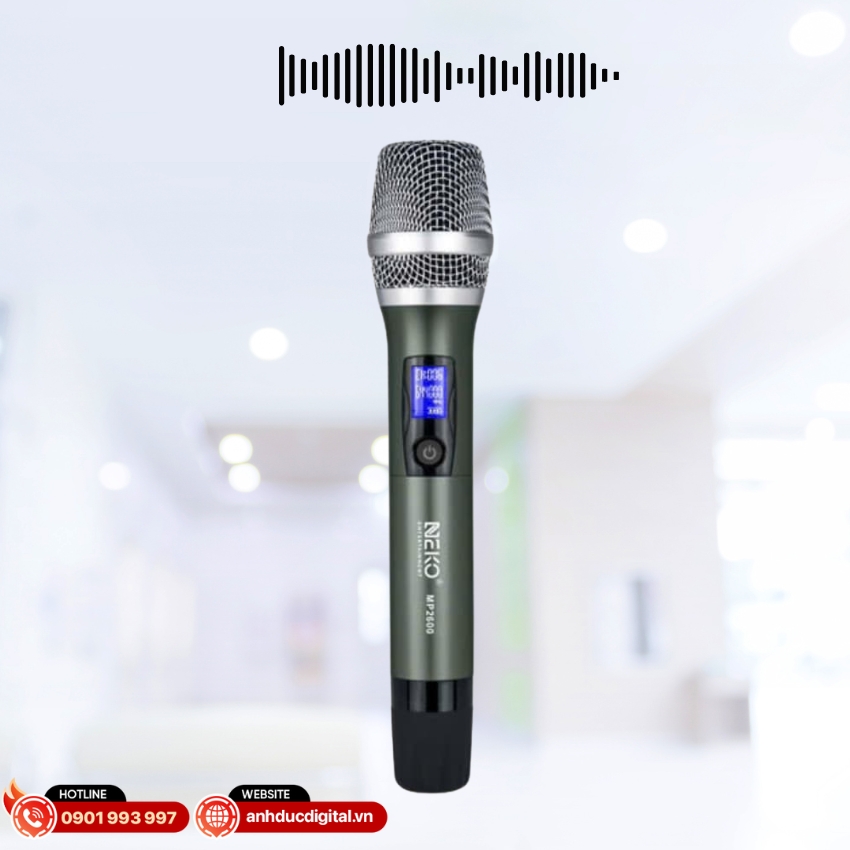 NEKO MP2600 sử dụng công nghệ sóng UHF