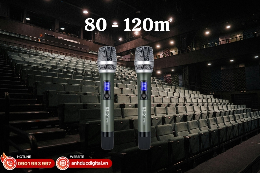 MP2600 được đánh giá cao nhờ khả năng truyền âm ổn định trong phạm vi 80 – 120m