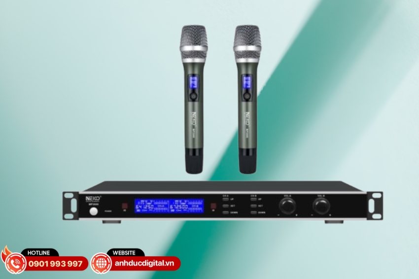 Micro NEKO MP2600 sử dụng dải tần UHF 640–689MHz