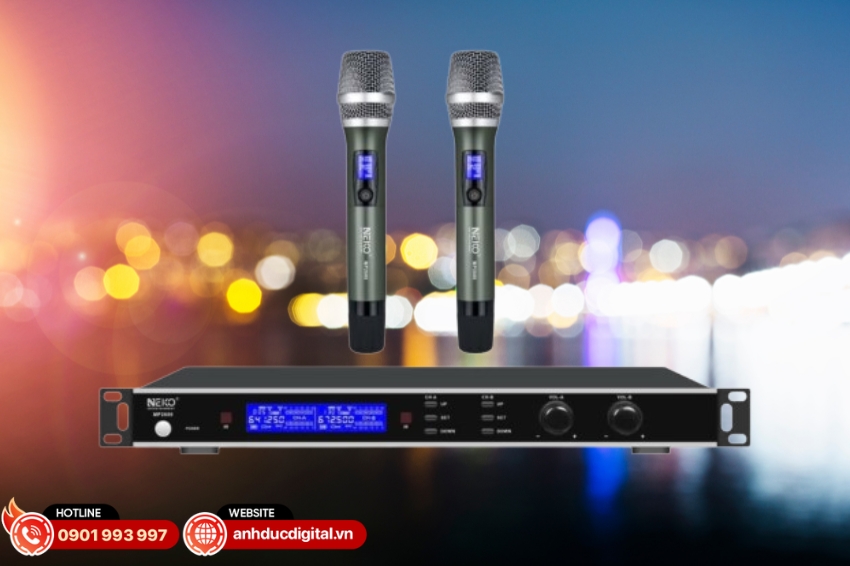 Micro không dây NEKO MP2600 sở hữu dải tần đáp ứng rộng từ 30Hz đến 18kHz