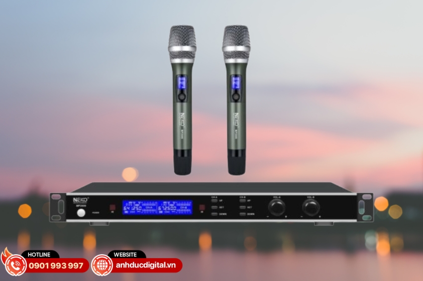 Micro NEKO MP2600 là dòng micro không dây được thiết kế cho nhu cầu trình diễn, sự kiện và karaoke chuyên nghiệp