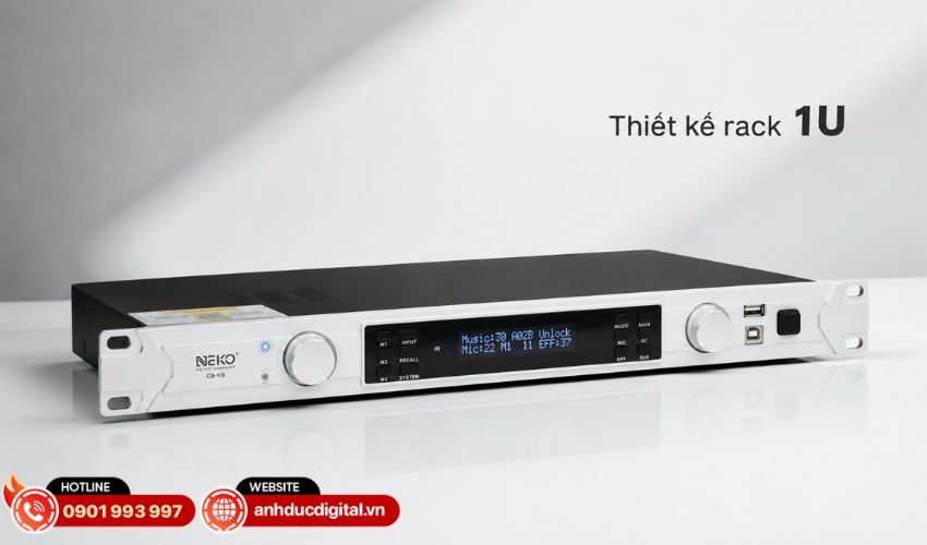 Thiết kế rack 1U hiện đại, gọn g&agrave;ng v&agrave; dễ lắp đặt