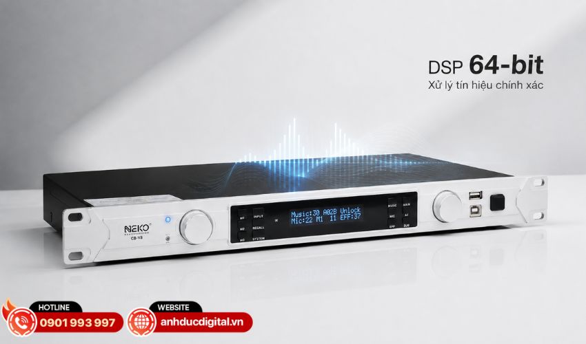 Bộ xử l&yacute; DSP 64-bit cho t&iacute;n hiệu r&otilde; r&agrave;ng v&agrave; chi tiết