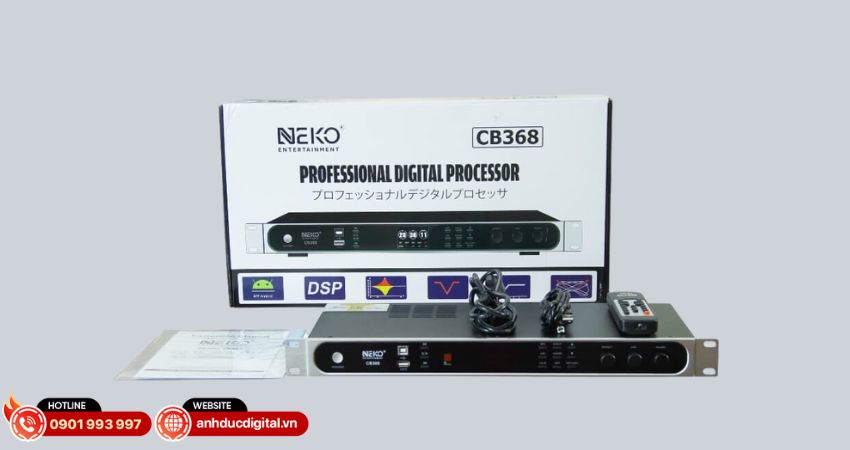 Vang số Neko CB368 có chip xử lý DSP thế hệ mới cho âm thanh đỉnh cao