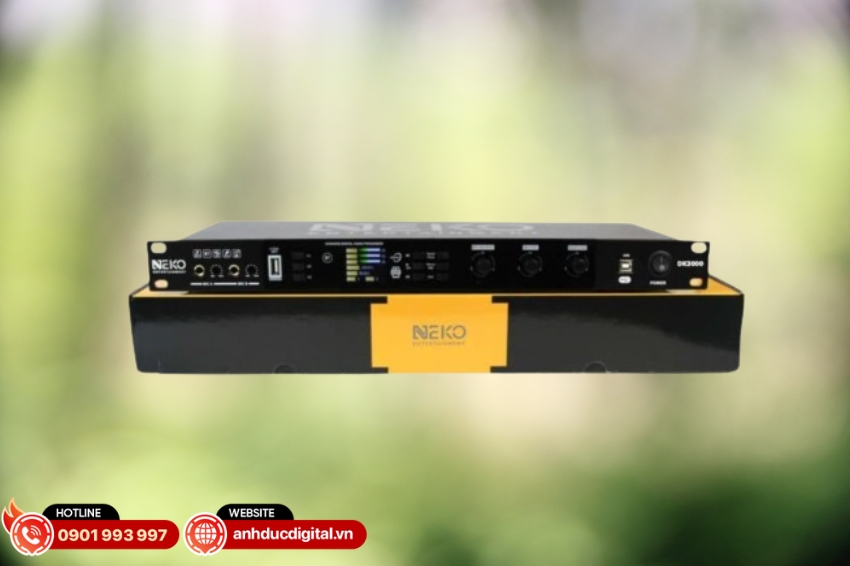 Vang số NEKO DK3000 là thiết bị âm thanh chuyên nghiệp với bộ xử lý DSP 32-bit