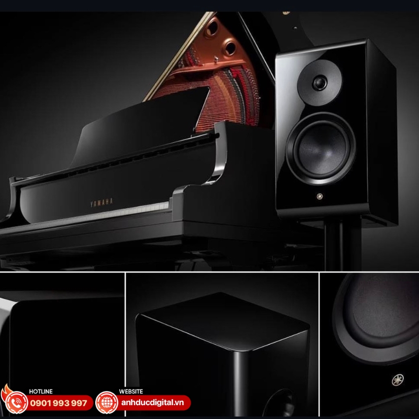 Loa Yamaha NS-600A có thiết kế sang trọng, gọn nhẹ và dễ bố trí