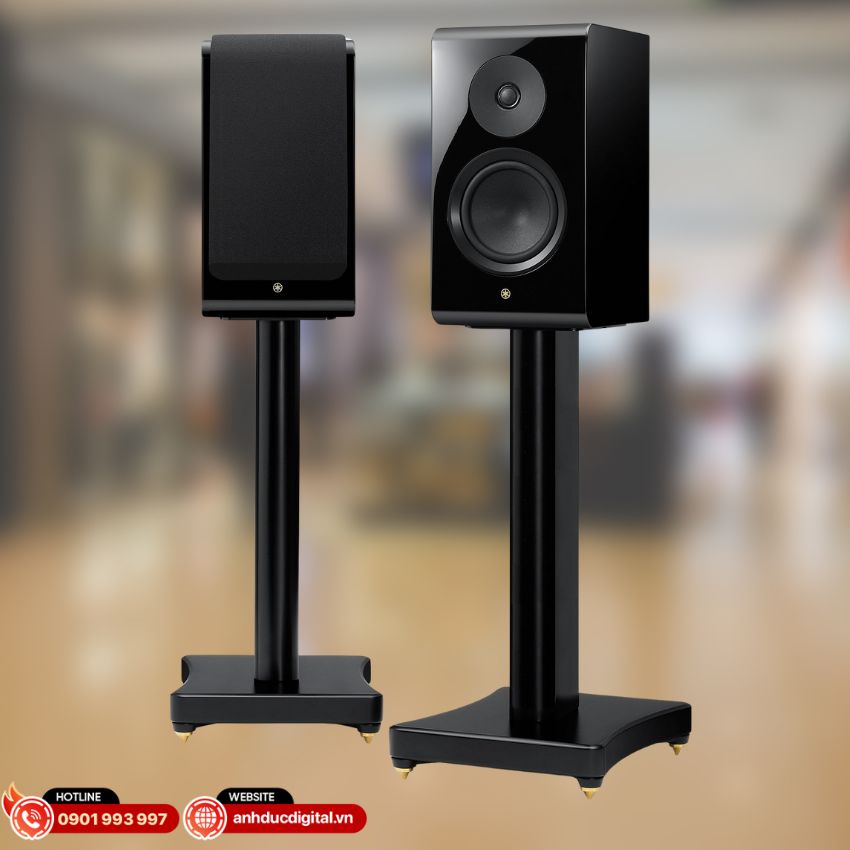 Chân loa Yamaha SPS-800A thiết kế tinh tế với gỗ MDF và sơn Piano Black