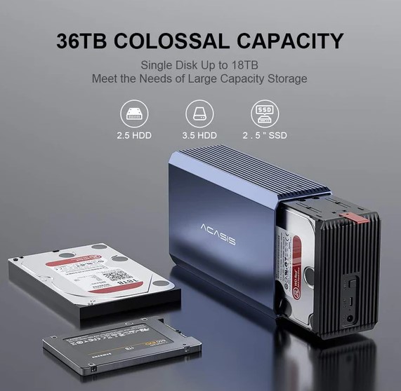 Acasis 2 Bay External Array 2.53.5 Inch 4