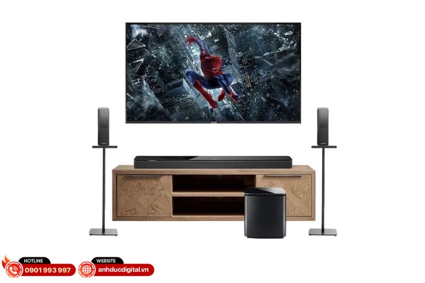 Loa Soundbar Bose Smart Ultra + Bose Bass Module 700 + Bose Surround Speakers 700 Black (2)