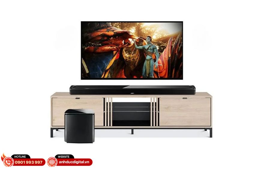 Loa Soundbar Bose Smart Ultra + Bose Bass Module 700 + Bose Surround Speakers 700 Black (6)