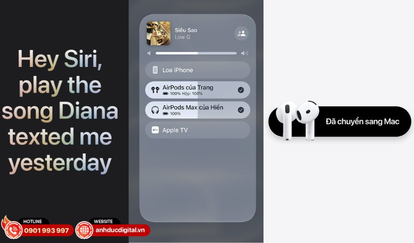Siri AI mới, sử dụng AI Assistant m&agrave; kh&ocirc;ng cần động tay