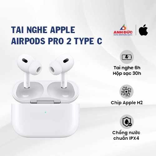 Tai nghe Apple AirPods Pro 2 Type C (Chính Hãng)
