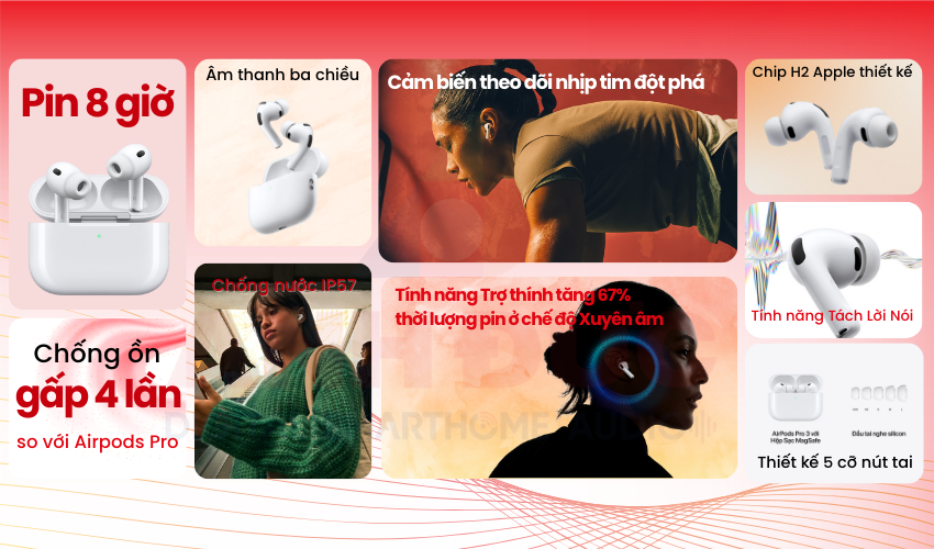 Tai nghe AirPods Pro 3 chính hãng