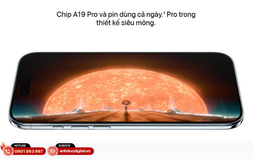 IP17 có hiệu năng dẫn đầu với chip A19 Pro