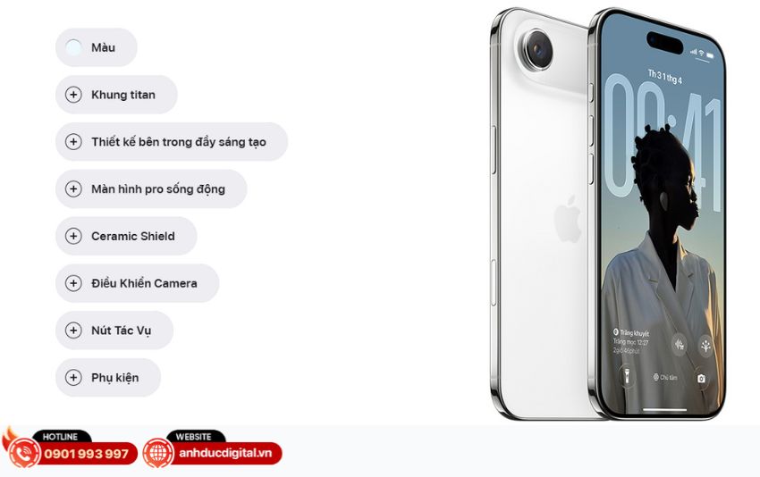 iPhone Air có 4 màu
