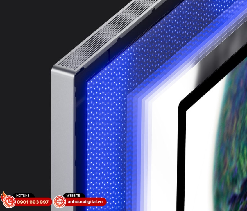 Apple Studio Display XDR sử dụng c&ocirc;ng nghệ đ&egrave;n nền mini-LED hiện đại với 2304 v&ugrave;ng l&agrave;m tối cục bộ