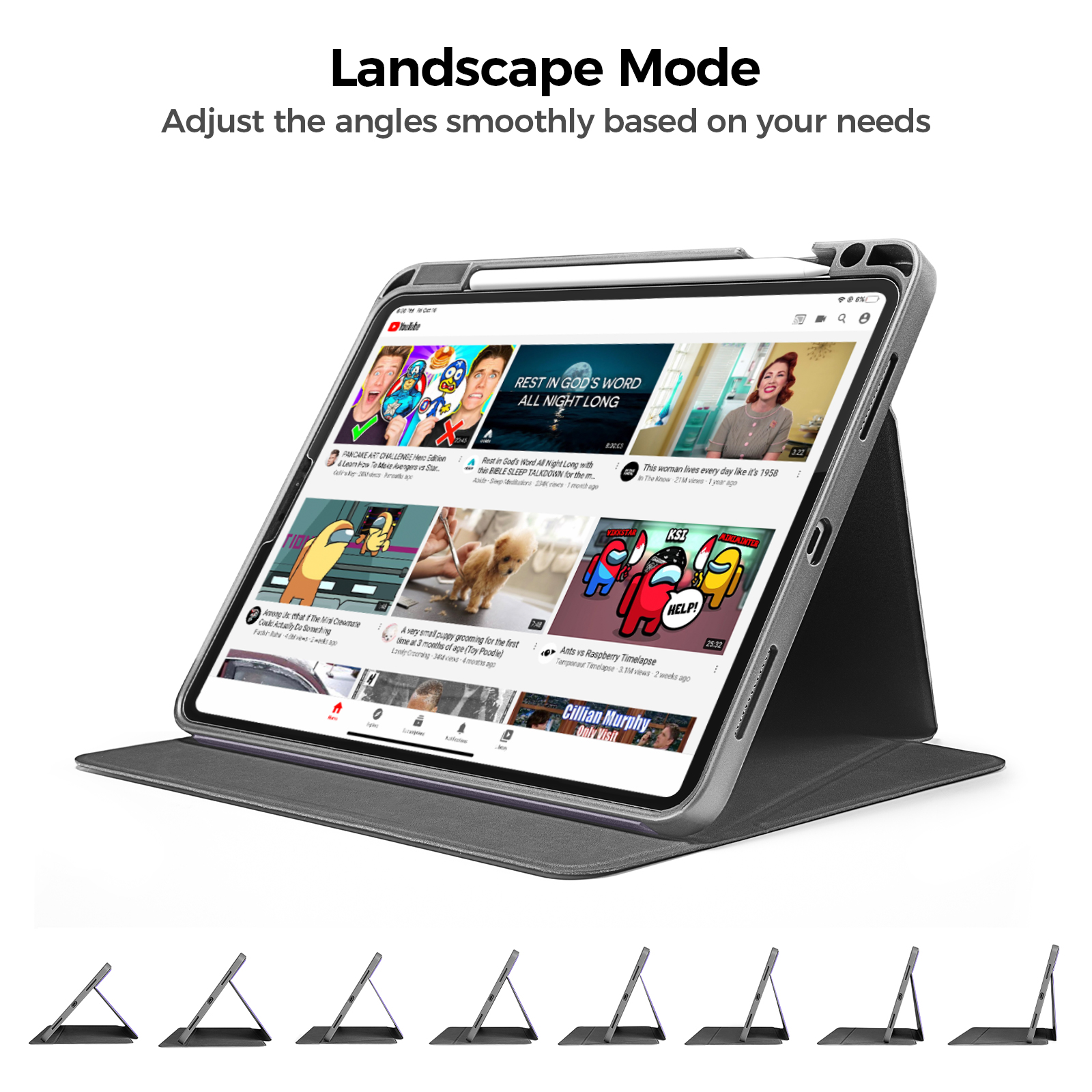 Bao da bảo vệ Tomtoc Inspire-B02 iPad Tri-Mode Case For 10.9 inch iPad Air 4TH 5TH 1 (6)