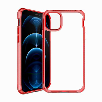 Ốp lưng ITSKINS (France) Hybrid Clear Drop Safe 3M/10FT for iPhone 12 Pro Max | Red