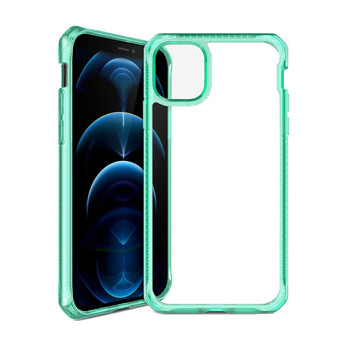 Ốp lưng ITSKINS (France) Hybrid Clear Drop Safe 3M/10FT for iPhone 12 Pro Max | Tiffany Green