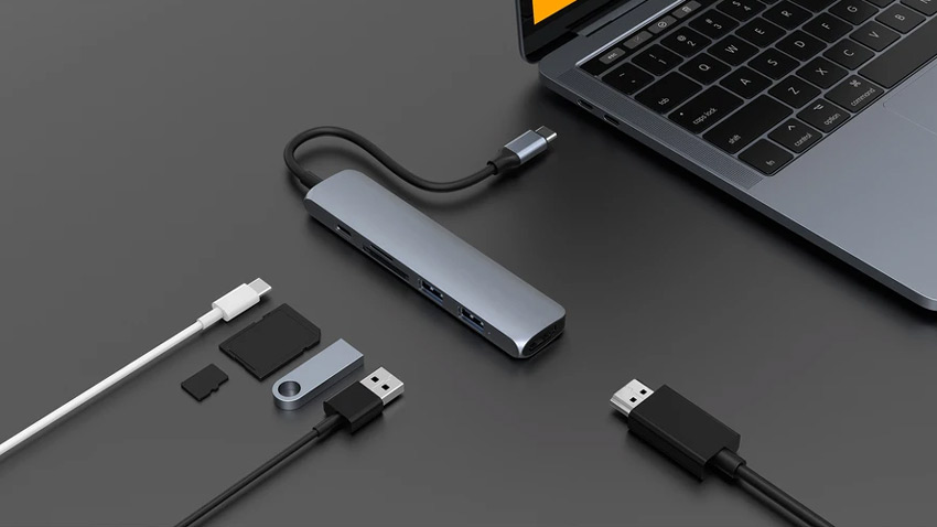 Cổng chuyển Hyperdrive Bar 6 in 1 USB-C Hub 07