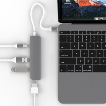 HyperDrive HDMI 4K USB-C Hub for MacBook, PC & Devices | Gray (Chính Hãng)