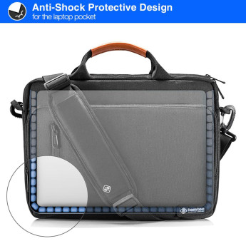 Túi Tomtoc Briefcase for Ultrabook 13" | Black (Chính Hãng)