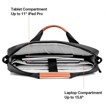 Túi Tomtoc Travel Briefcase For Ultrabook 15" | Black (Chính Hãng)