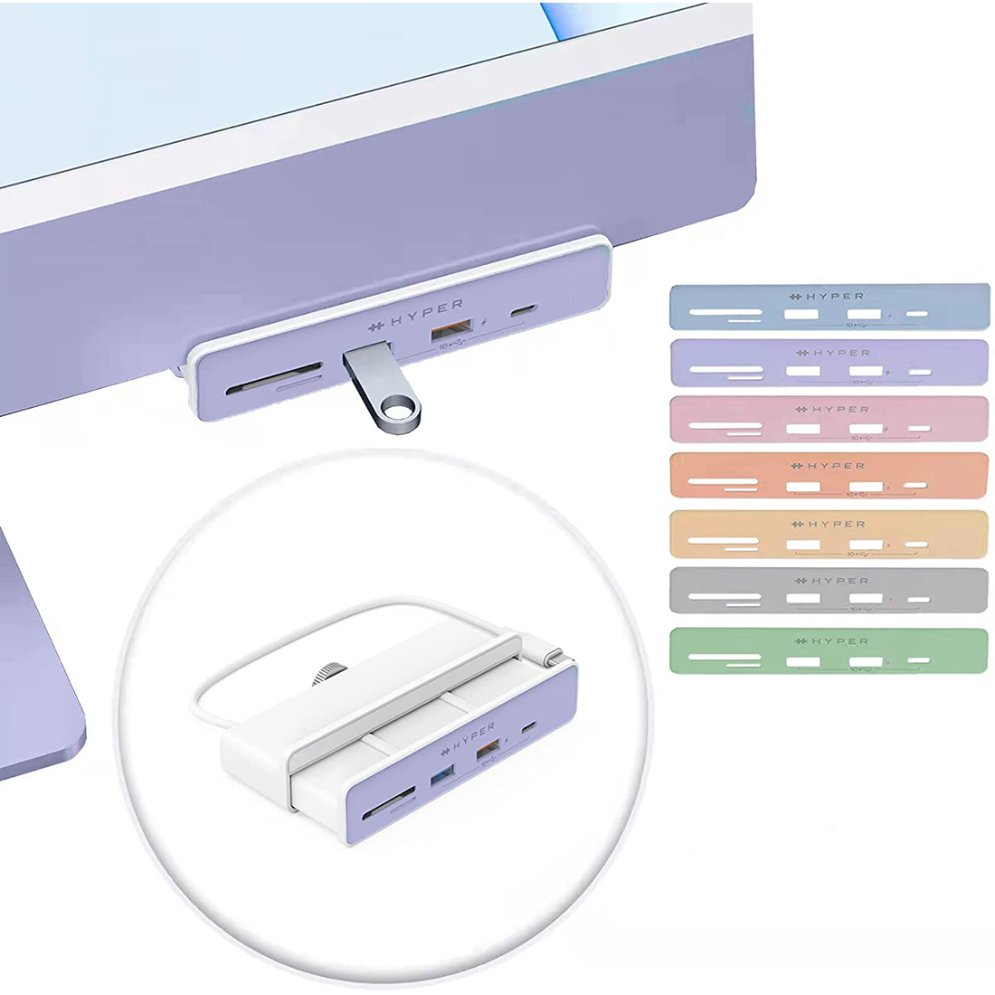Cổng chuyển Hyperdrive HDMI 4K60HZ 6-in-1 USB-C Hub 14