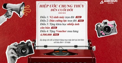 Chỉ từ 10 triệu: Sở hữu máy ảnh xịn + Combo Voucher 4.5 triệu & gói bảo dưỡng vĩnh cửu