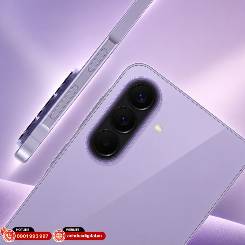 Samsung Galaxy A57 5G sở hữu th&acirc;n m&aacute;y mỏng chỉ 6,9 mm v&agrave; trọng lượng 179 g