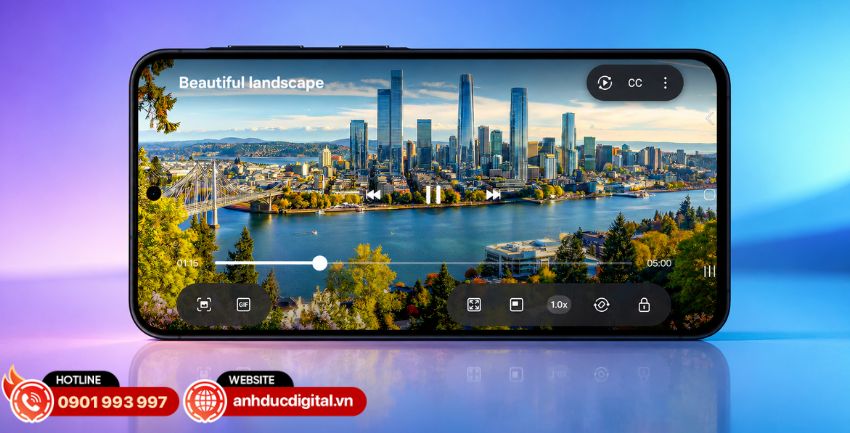 Galaxy A57 5G được trang bị m&agrave;n h&igrave;nh 6,7 inch Super AMOLED Plus với độ ph&acirc;n giải Full HD+