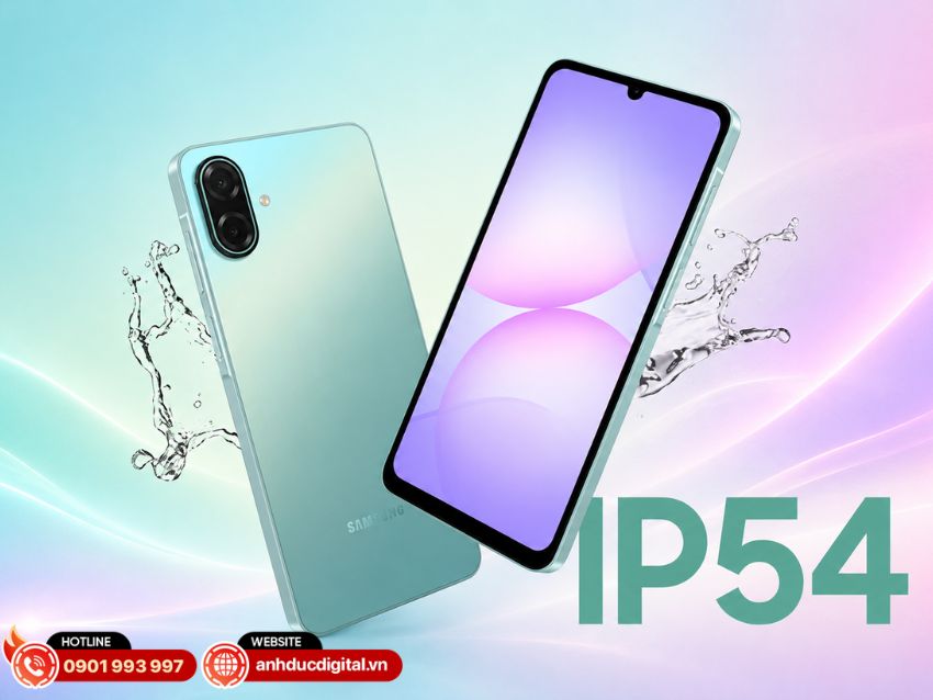 Galaxy A07 5G c&oacute; thiết kế hiện đại, đạt chuẩn IP54