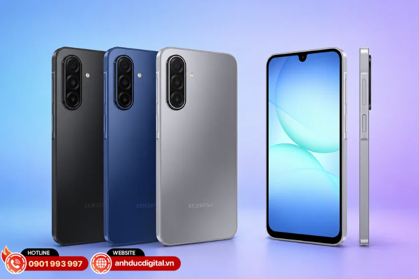 Samsung Galaxy A17 5G 5G sở hữu thiết kế mỏng chỉ 7,5 mm mang đến cảm giác cầm nắm gọn nhẹ