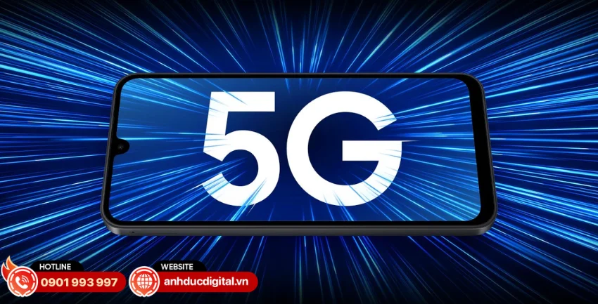 Galaxy A17 5G hỗ trợ mạng 5G Sub6 mang đến tốc độ kết nối nhanh hơn khi xem nội dung trực tuyến