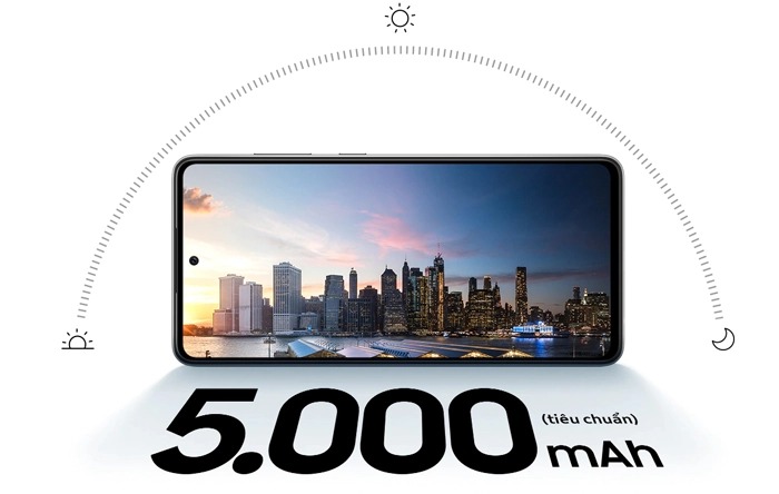 Dung lượng pin khủng 5000 mAh