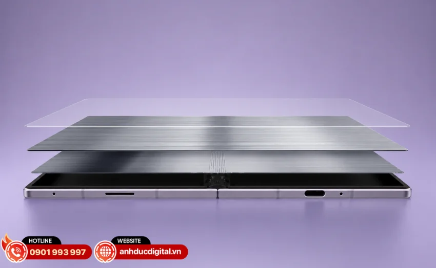 Galaxy Z Fold8 được gia cố với lớp titanium kép bên dưới màn hình