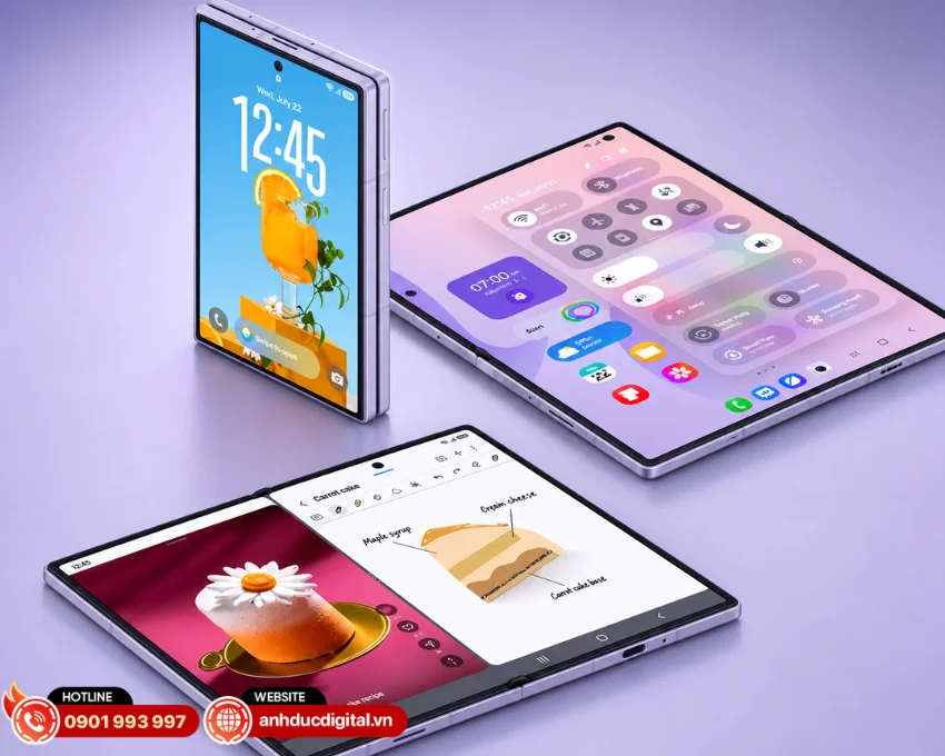 Fold8 chạy trên Android 17 với One UI 9, tối ưu cho trải nghiệm màn hình gập
