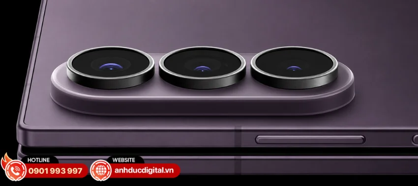 Galaxy Z Fold8 Ultra sở hữu cụm camera 200MP + 50MP + 10MP,
