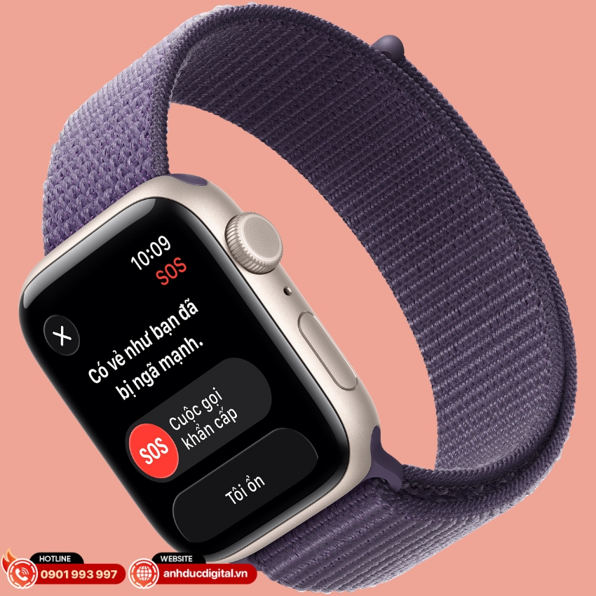 Apple Watch SE 3 trang bị các tính năng an toàn cho người dùng