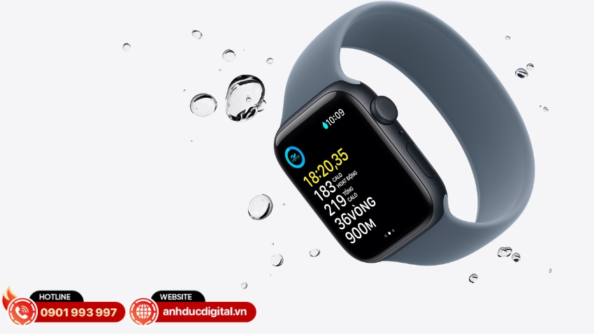 Apple Watch SE 3 đạt chuẩn chống nước 50 mét