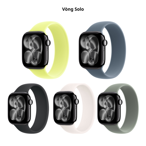 Apple Watch Series 11 I 46mm/GPS | Aluminum Case | Jet Black/Rubber (Chính hãng)