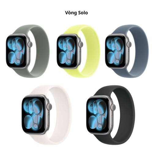 Apple Watch Series 11 | 46mm/GPS | Aluminum Case | Space Gray/Rubber (Chính hãng)