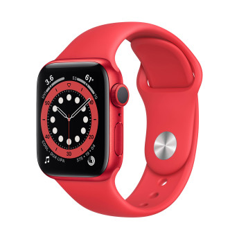 Apple Watch Series 6 | 40mm/GPS + Cellular | Red Aluminum Case/Red Sport Band