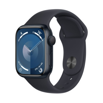 Apple Watch Series 9 | 41mm/GPS | Midnight Aluminum Case/ Midnight Sport Band | M/L (Chính hãng)