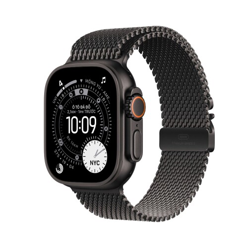 Apple Watch Ultra 3 | 49mm/GPS | Black/Milan Titan Winding (Chính hãng)