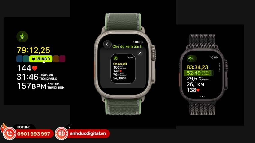 Apple Watch Ultra 3 trang bị các tính năng thể thao và đo lường chuyên sâu