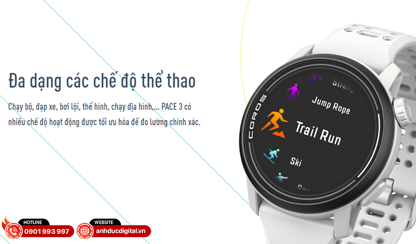 Đa dạng các chế độ thể thao