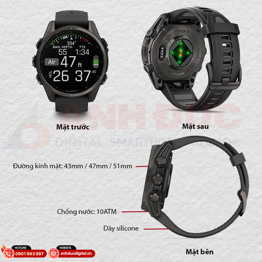 garmin fenix 8 tổng quan